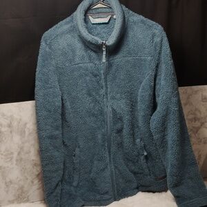Women's Sierra Butter Pile Fleece Zip Up Jacket in Bayleaf, Women's Size Large
